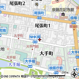 金沢市消防局　金沢市第二消防団浅野川分団周辺の地図
