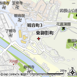 石川県金沢市東御影町523周辺の地図