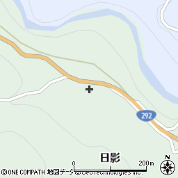 群馬県吾妻郡中之条町日影537周辺の地図