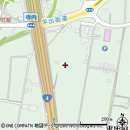 栃木県宇都宮市平出町周辺の地図