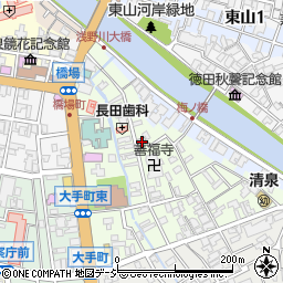 石川県金沢市橋場町8-11周辺の地図