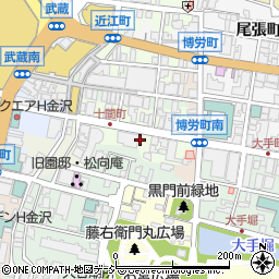 石川県金沢市十間町周辺の地図