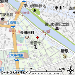 石川県金沢市橋場町9-33周辺の地図
