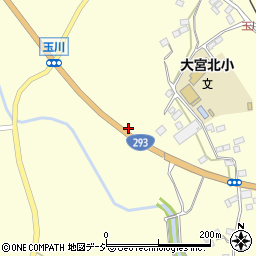 茨城県常陸大宮市東野3164-1周辺の地図