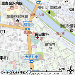 石川県金沢市橋場町3-2周辺の地図