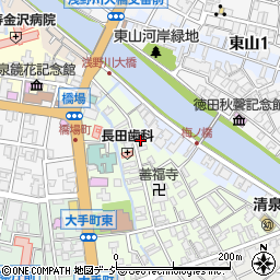 石川県金沢市橋場町9-4周辺の地図