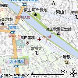 石川県金沢市並木町周辺の地図