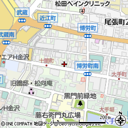 ホテルパシフィック金沢周辺の地図