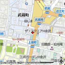 金沢手形交換所周辺の地図