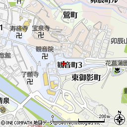 石川県金沢市観音町周辺の地図