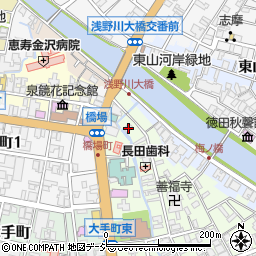 石川県金沢市橋場町5-2周辺の地図