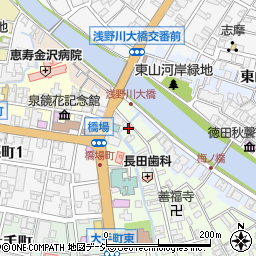 石川県金沢市橋場町5-1周辺の地図