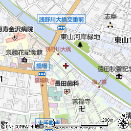 石川県金沢市橋場町4周辺の地図