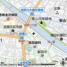 石川県金沢市橋場町4-3周辺の地図