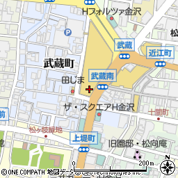 石川県金沢市武蔵町14周辺の地図