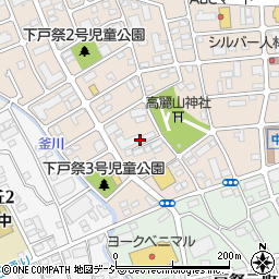 栃木県宇都宮市下戸祭2丁目3周辺の地図