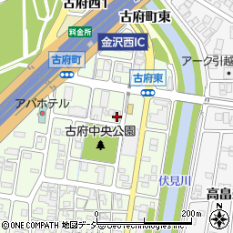 石川県金沢市古府3丁目周辺の地図