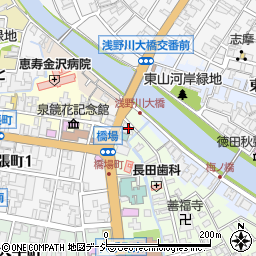 石川県金沢市橋場町3-20周辺の地図