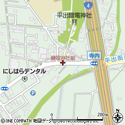 雷電神社前周辺の地図