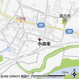 長野県長野市篠ノ井小森1186周辺の地図