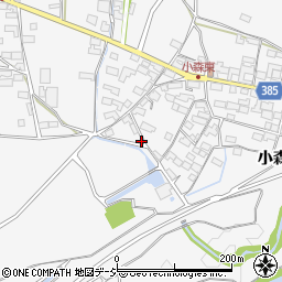 長野県長野市篠ノ井小森1103-1周辺の地図