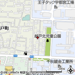栃木県宇都宮市越戸町30周辺の地図