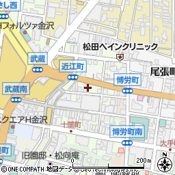 石川県金沢市下近江町周辺の地図