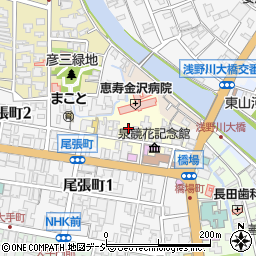 石川県金沢市下新町周辺の地図
