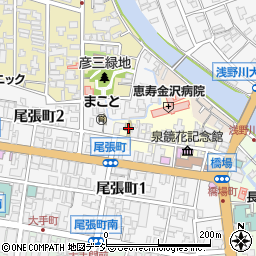 かなざわカタニ周辺の地図