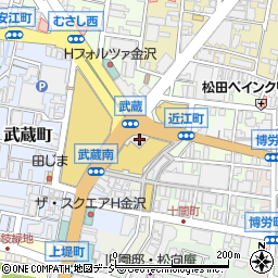 北國銀行武蔵ケ辻支店周辺の地図