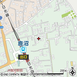 栃木県鹿沼市上野町75周辺の地図