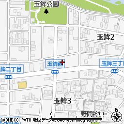 石川県金沢市玉鉾周辺の地図