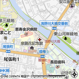 石川県金沢市主計町1-5周辺の地図
