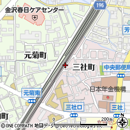 石川県金沢市三社町6周辺の地図