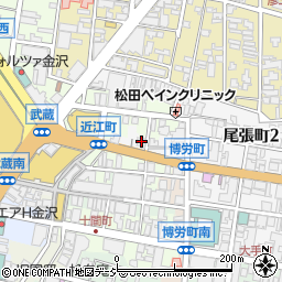 株式会社加賀麩不室屋　本店周辺の地図