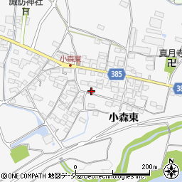 長野県長野市篠ノ井小森1194周辺の地図