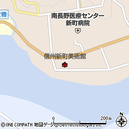 信州新町美術館周辺の地図
