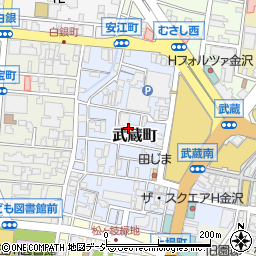 石川県金沢市武蔵町周辺の地図