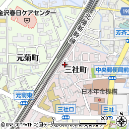 石川県金沢市三社町6-4周辺の地図