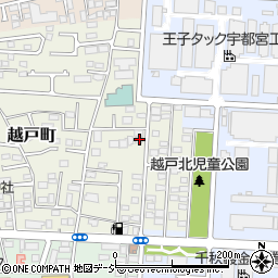 栃木県宇都宮市越戸町31-6周辺の地図
