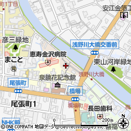 石川県金沢市主計町3-20周辺の地図