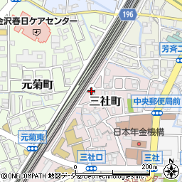 石川県金沢市三社町6-3周辺の地図