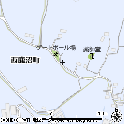 栃木県鹿沼市西鹿沼町周辺の地図