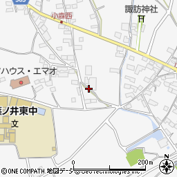 長野県長野市篠ノ井小森小森西周辺の地図