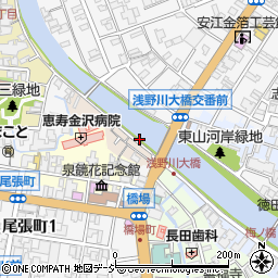 石川県金沢市主計町2周辺の地図