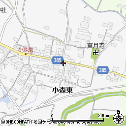 長野県長野市篠ノ井小森1215周辺の地図