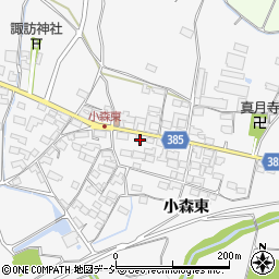 長野県長野市篠ノ井小森1219周辺の地図