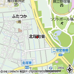 石川県金沢市北塚町東周辺の地図