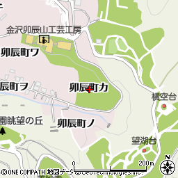 石川県金沢市卯辰町カ周辺の地図
