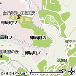 石川県金沢市卯辰町（カ）周辺の地図